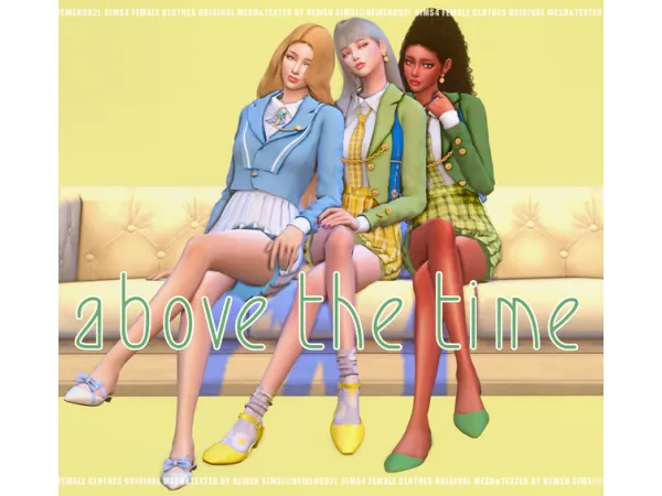 Alpha above the time set [뉴엔] by new_en092 - The Sims 4 Custom Content