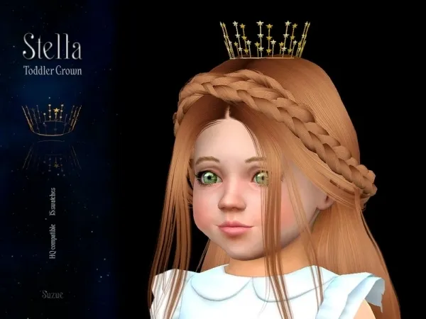 Alpha [Suzue] Stella Toddler Crown - The Sims 4 Custom Content