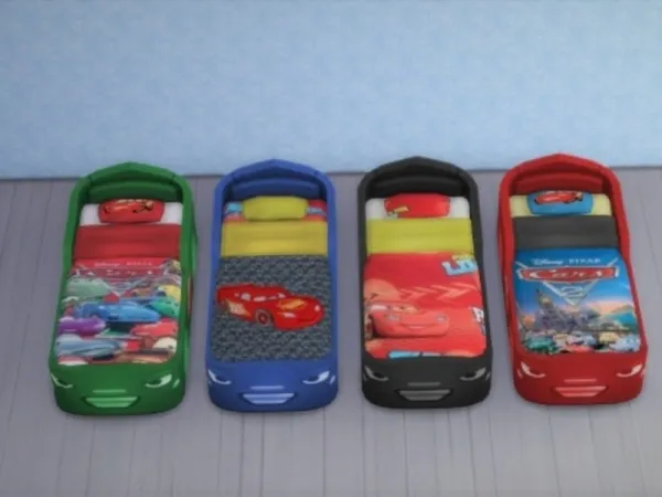 Maxis Match Shellty's Mcqueen Cars beds for Toddlers - The Sims 4 Custom Content
