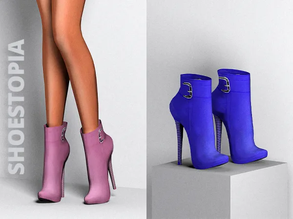 Alpha shoestopia catwalk boots by shoestopia - The Sims 4 Custom Content