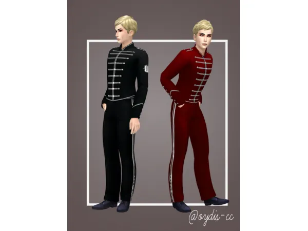 Alpha Gerard Jacket and Pants by oydis - The Sims 4 Custom Content