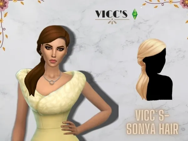 Maxis Match Vicc234's Sonya Hair - The Sims 4 Custom Content