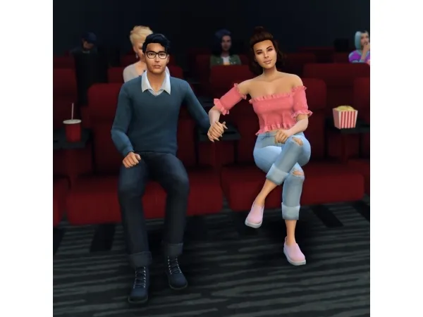 Maxis Match Cinema Pose Pack - The Sims 4 Custom Content