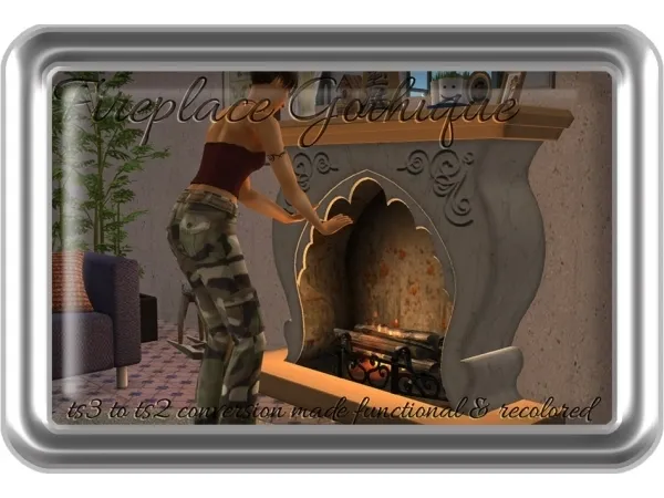 Fireplace Gothique to by mustluvcatz - The Sims 2 Custom Content
