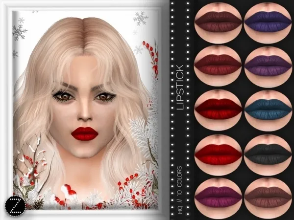 Alpha ZENX's LIPSTICK Z30 - The Sims 4 Custom Content