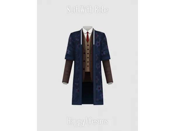 [Lonelyboy] TS4 Suit With Robe by HappyLifeSims (Koonam)