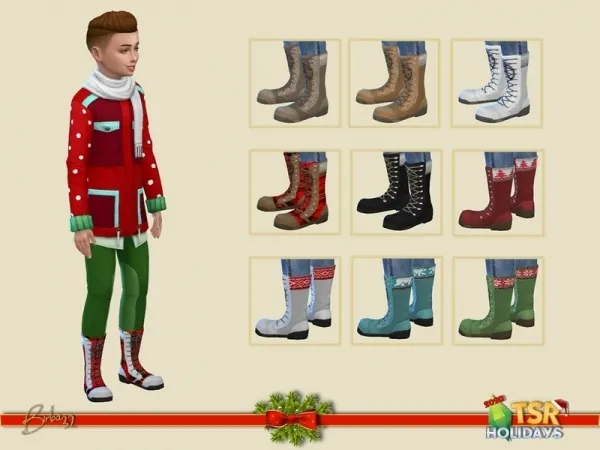 Birba32's Holiday Wonderland - Christmas boots male child