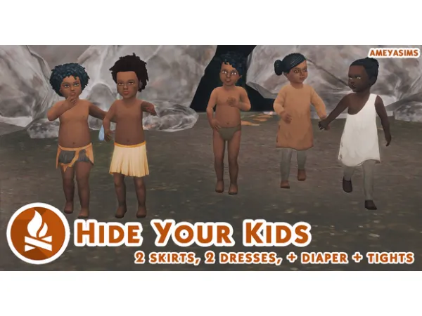 Alpha Hide Your Kids by Ameya Sims - The Sims 4 Custom Content