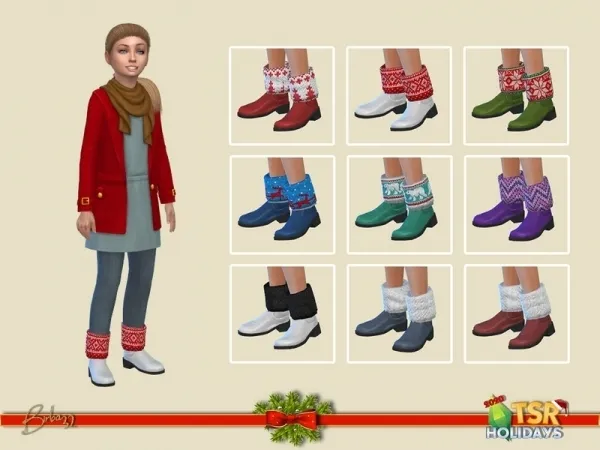 Birba32's Holiday Wonderland - Christmas boots female child
