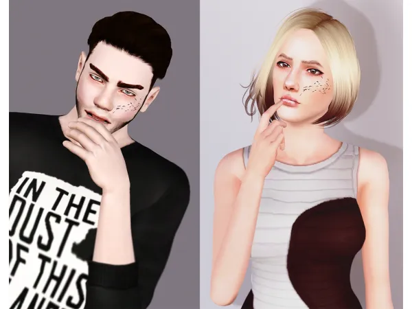 [SmartBerringSim] Face art 1 - The Sims 3 Custom Content