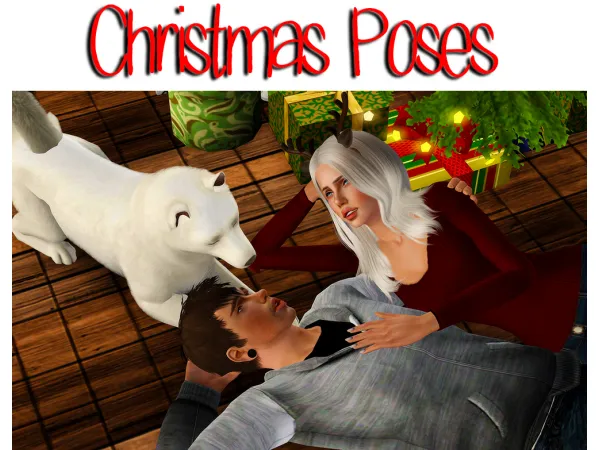 Christmas pt 1 poses by pixelecstasy - The Sims 3 Custom Content