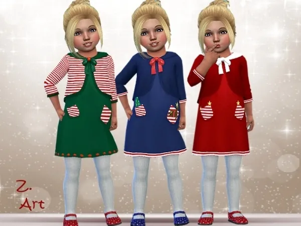 Alpha Zuckerschnute20's WinterbabeZ 14 Dress - The Sims 4 Custom Content