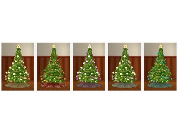 Christmas Tree Recolors - The Sims 2 Custom Content