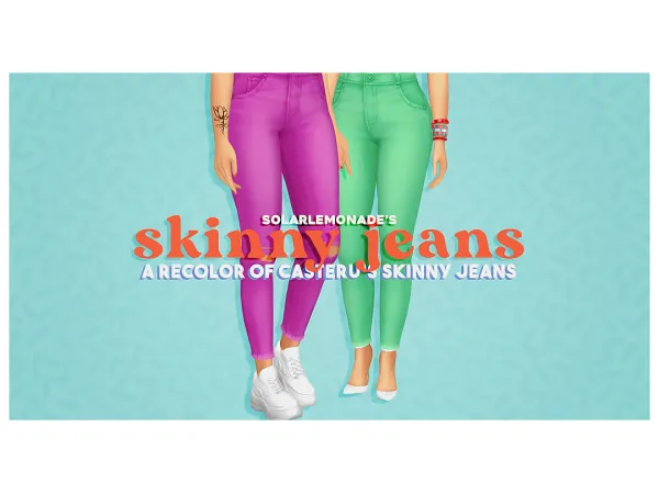 Maxis Match honeycake skinblend casteru skinny jeans recolor - The Sims 4 Custom Content