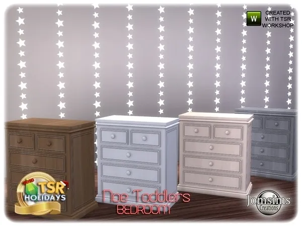 Holiday Wonderland noe toddlers bedroom dresser - The Sims 4 Custom Content