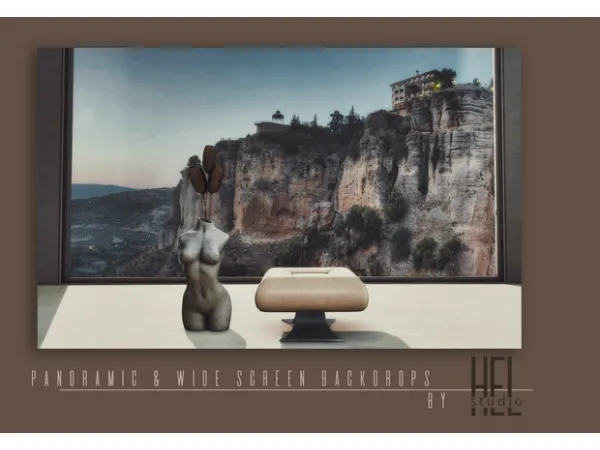 Alpha Panoramic Widescreen Backdrops by Hel Studio - The Sims 4 Custom Content