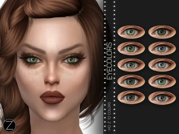 Alpha ZENX's EYECOLORS Z05 - The Sims 4 Custom Content