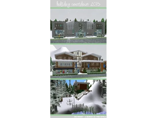 First Snow Resort - The Sims 2 Custom Content