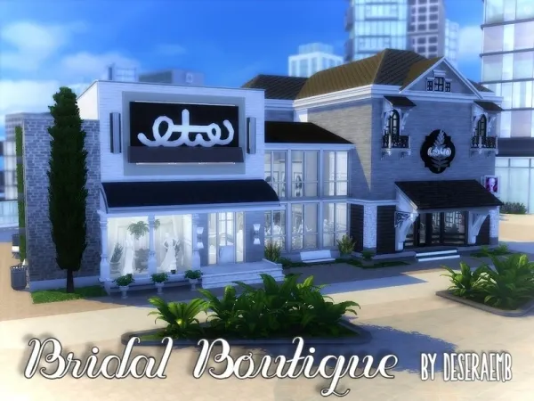 Alpha deseraemb's Bridal Boutique with Spa and Party Rental - The Sims 4 Custom Content