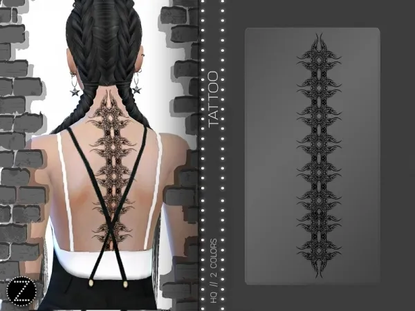 Mix ZENX's TATTOO Z06 - The Sims 4 Custom Content