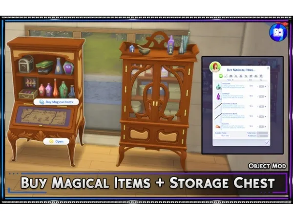 Maxis Match Storage Purchase Escritoire Apothecary - The Sims 4 Custom Content