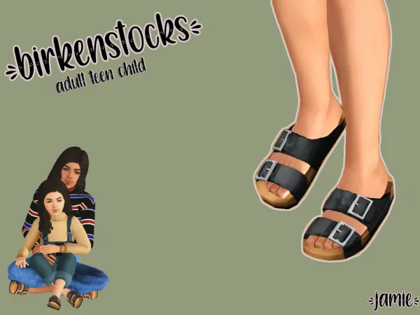 jamie birkenstocks - The Sims 3 Custom Content