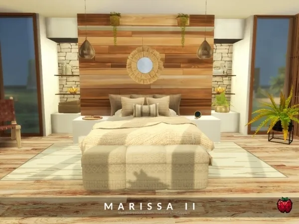 Alpha melapples' Marissa bedroom - The Sims 4 Custom Content