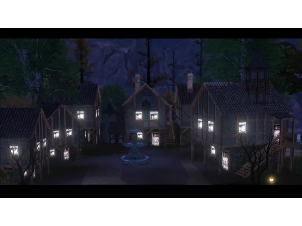 Alpha Dung medieval deco building - The Sims 4 Custom Content