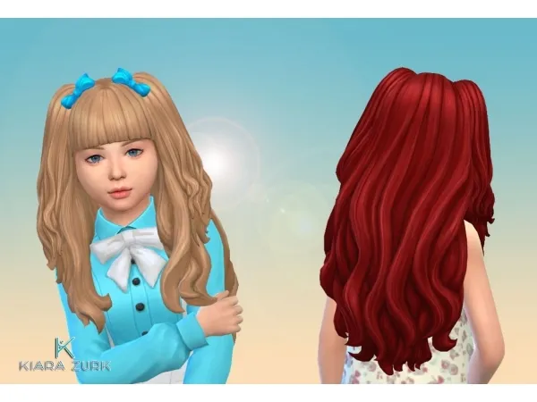 Maxis Match Dreamy Hairstyle for Girls - The Sims 4 Custom Content