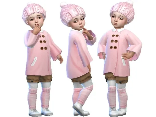 Maxis Match TrudieOpp's Beanie pom toddler hat (Base game) - The Sims 4 Custom Content