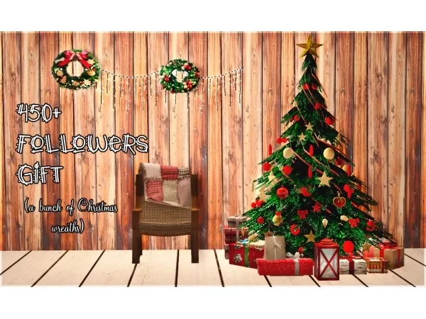 [CordeliaHaze] Christmas Wreaths - The Sims 2 Custom Content