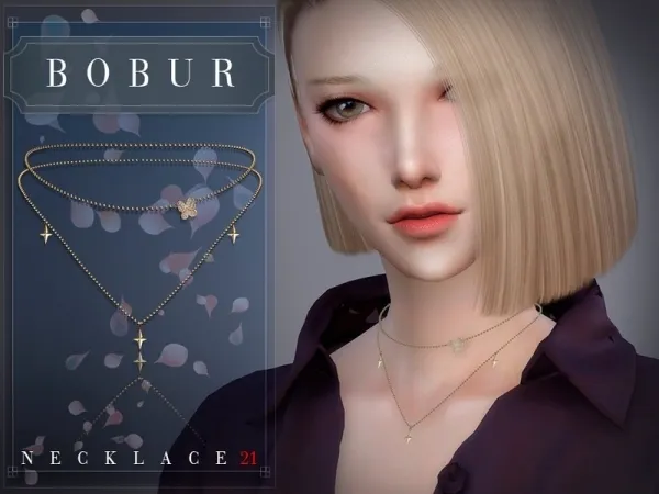 Alpha Bobur3's Bobur Necklace 21 - The Sims 4 Custom Content