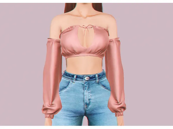 Robyn Top by simsfinds - The Sims 3 Custom Content