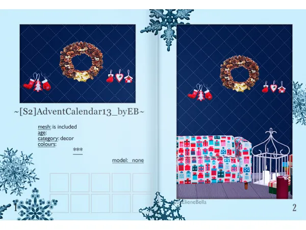 Advent Calendar 913 by EB - The Sims 2 Custom Content