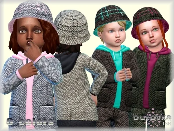Maxis Match bukovka's Hat Tweed - The Sims 4 Custom Content