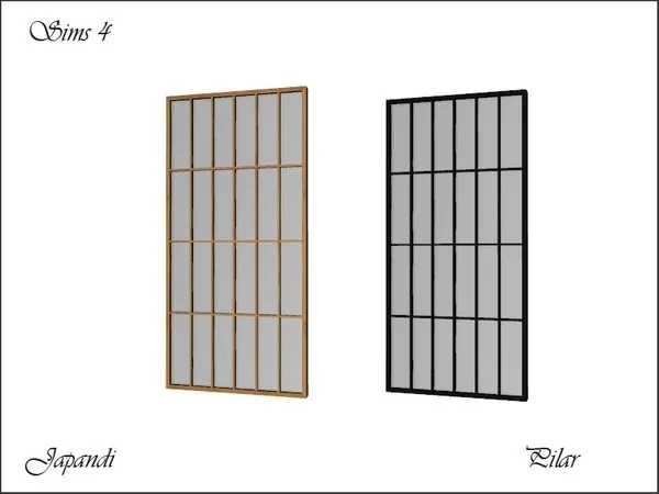 Japandi Divider - The Sims 4 Custom Content