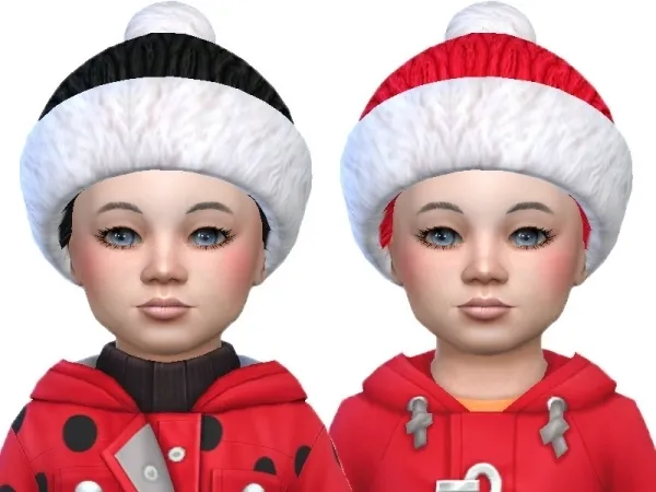 Alpha TrudieOpp's Toddler Beanie Pom 02 (Base game) - The Sims 4 Custom Content