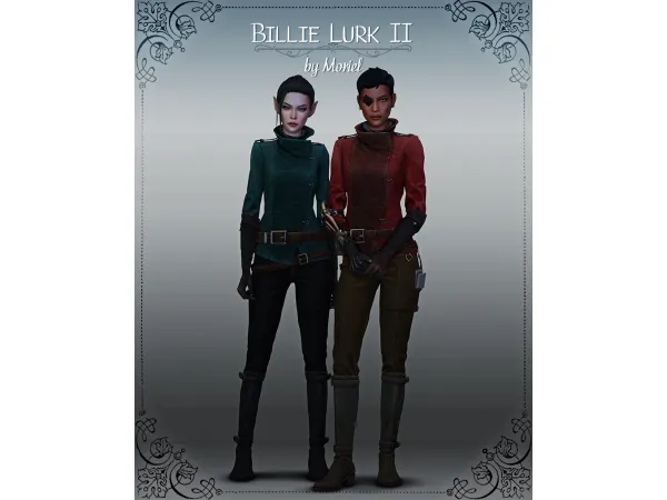 Alpha Billie Lurk II set - The Sims 4 Custom Content