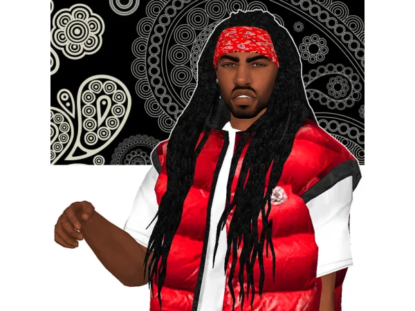 Alpha Zaddy Dreads by EbonixSims - The Sims 4 Custom Content