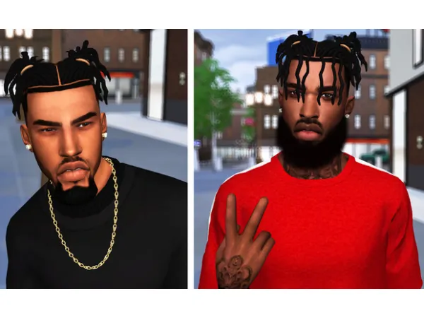 Alpha Him Zaddy Dreads by EbonixSims - The Sims 4 Custom Content