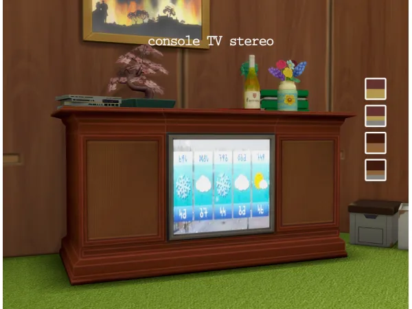 Maxis Match Console TV - The Sims 4 Custom Content
