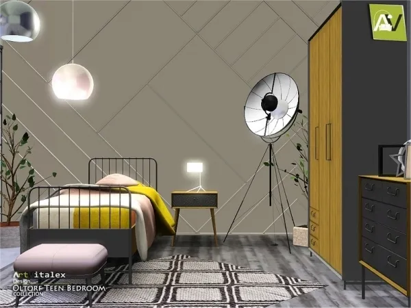 ArtVitalex's Oltorf Teen Bedroom - The Sims 3 Custom Content