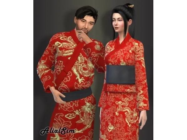 Maxis Match Asian outfit - The Sims 4 Custom Content
