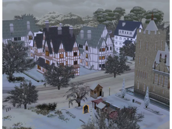 Alpha Windenburg architecture boom by Medieval Sim Tailor - The Sims 4 Custom Content