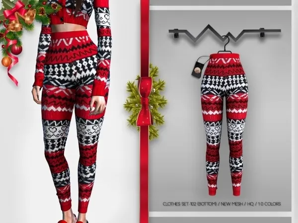 Alpha busra tr's Clothes SET 102 (BOTTOM) BD387 - The Sims 4 Custom Content