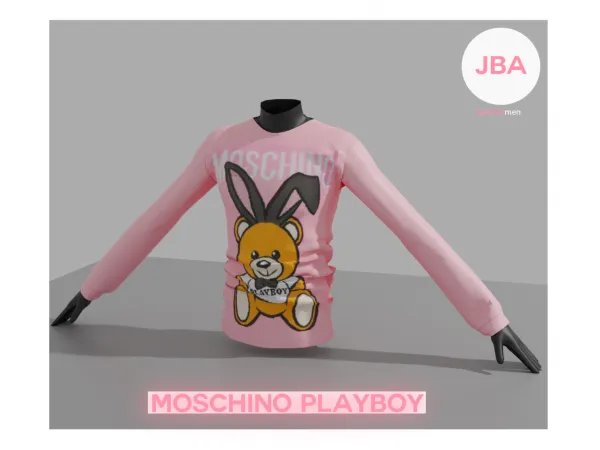 Alpha Moschino Playboy Sweater - The Sims 4 Custom Content