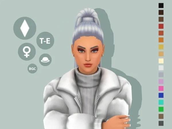 Maxis Match simcelebrity00's Jillian Hairstyle - The Sims 4 Custom Content
