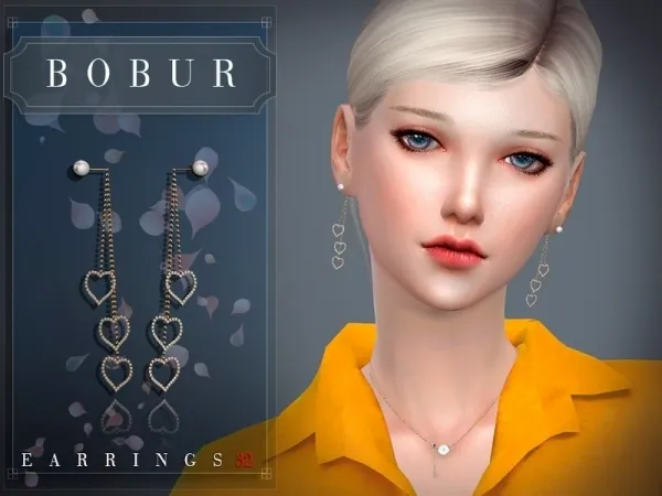 Alpha Bobur3's Bobur Earrings 32 - The Sims 4 Custom Content