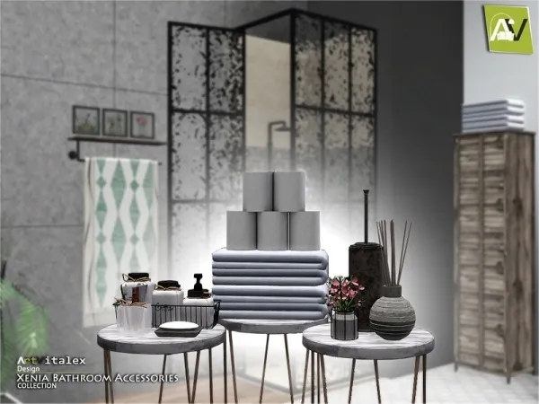ArtVitalex's Xenia Bathroom Accessories - The Sims 3 Custom Content