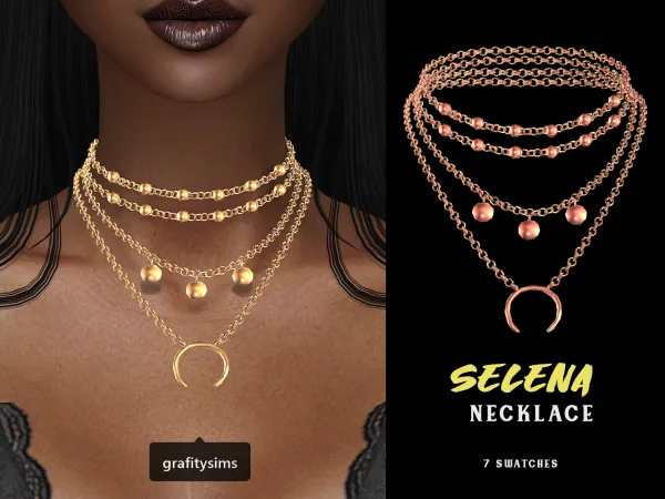 Alpha Selena Necklace - The Sims 4 Custom Content